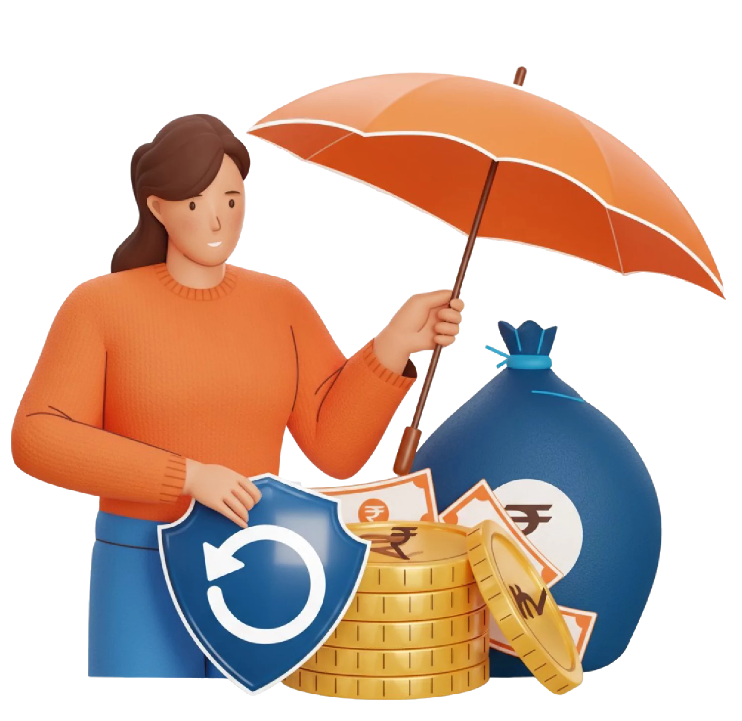 Family health insurance illustration