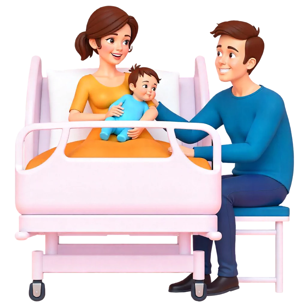 Family health insurance illustration